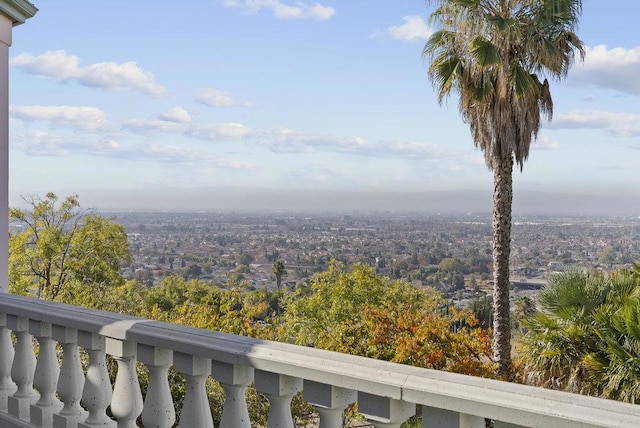 view of balcony