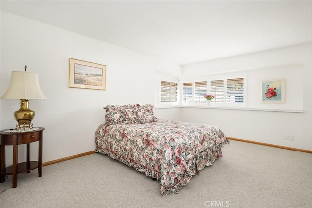 bedroom with carpet floors