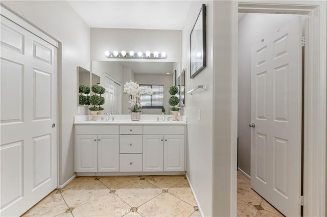 bathroom with vanity