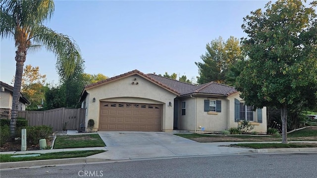 view of front of house featuring a garage