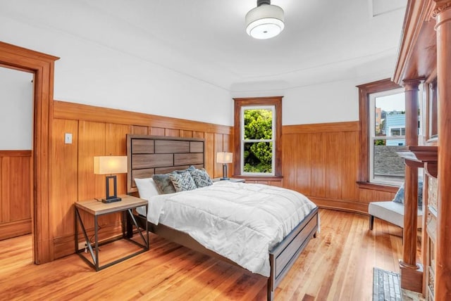 bedroom featuring light hardwood / wood-style flooring