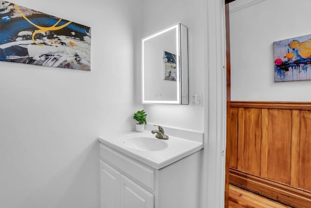 bathroom featuring vanity