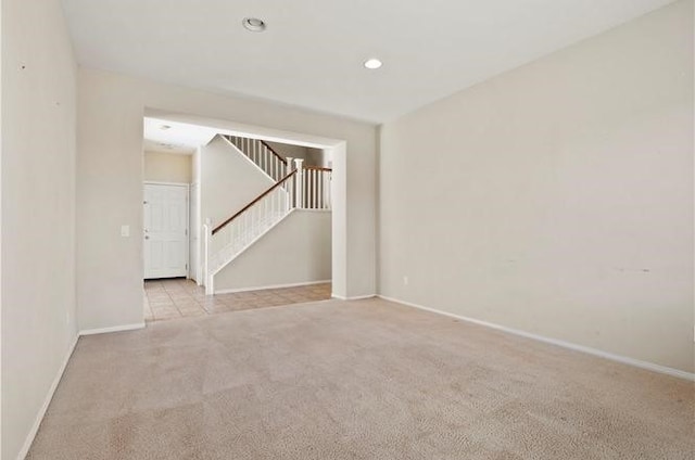 view of carpeted empty room