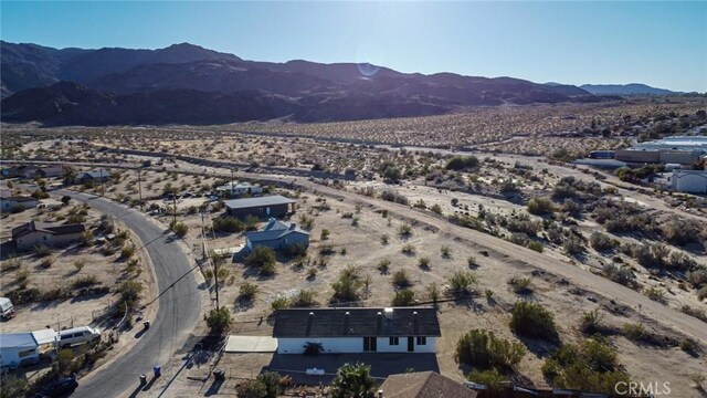 aerial view featuring a mountain view