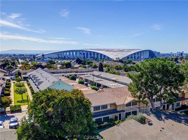 drone / aerial view featuring a view of city