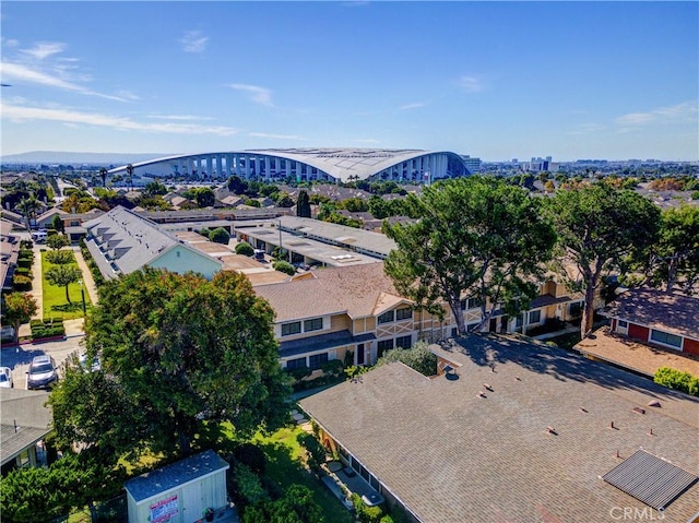 drone / aerial view featuring a view of city