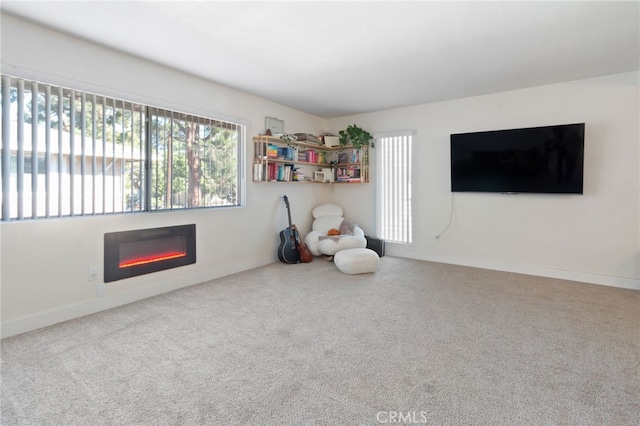 recreation room featuring carpet floors