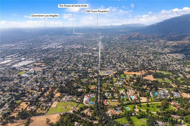 188 Deodar Ln, Bradbury, CA 91008 - aerial view of property's location with mountains