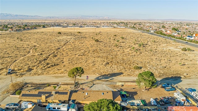 bird's eye view with a mountain view