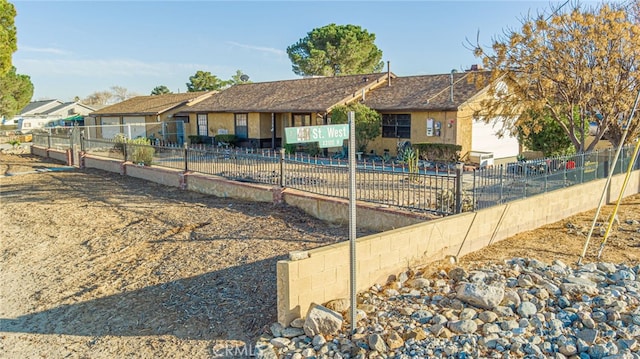 view of front of home