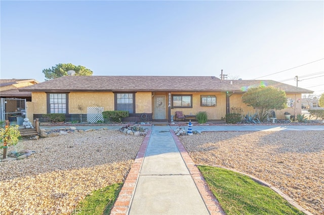 view of ranch-style house