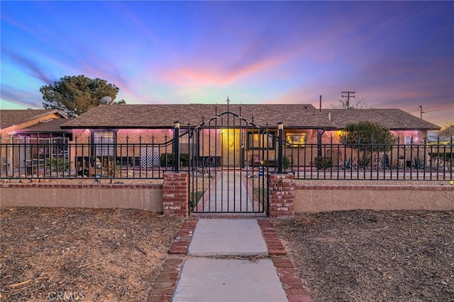 view of front of home