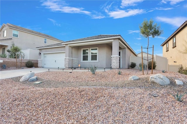 view of front of house featuring a garage