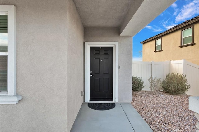 view of property entrance