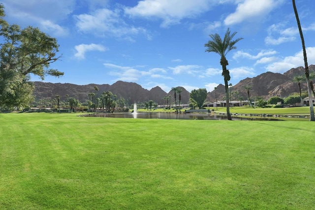 property view of mountains with a water view