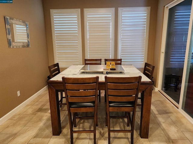 view of dining area