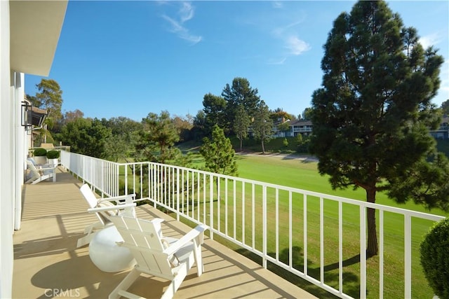 view of balcony