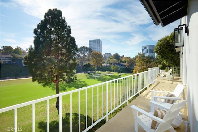 view of balcony