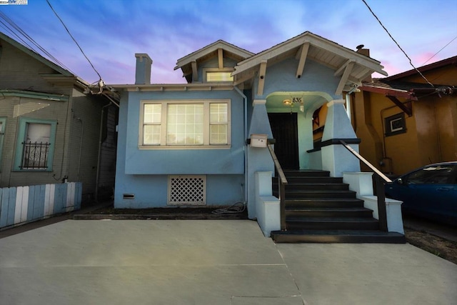 view of bungalow-style house