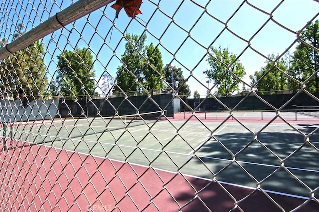 view of tennis court