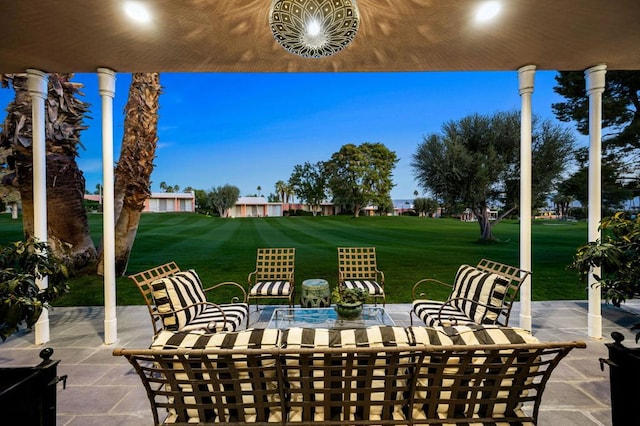 view of patio / terrace with outdoor lounge area