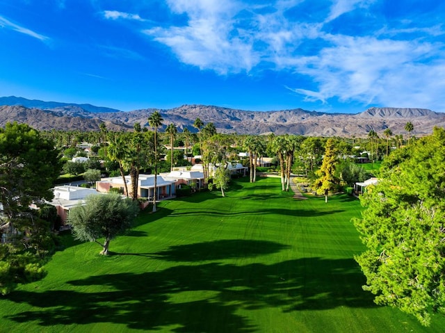 view of home's community with a mountain view