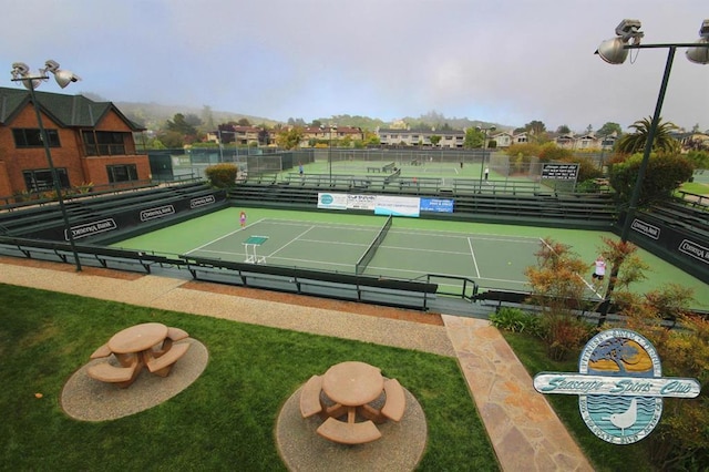 view of tennis court