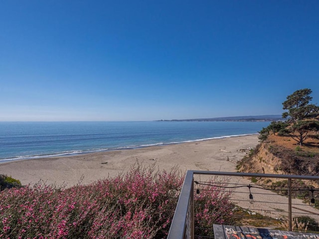 water view featuring a view of the beach