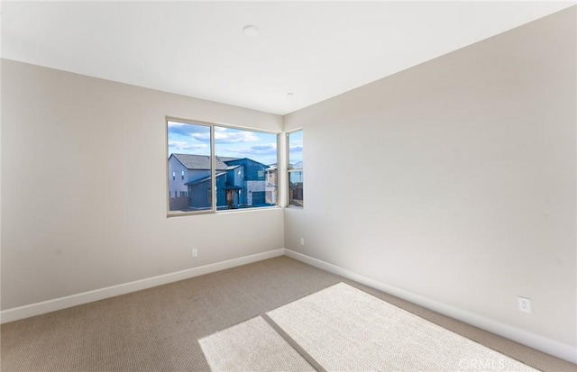 view of carpeted empty room