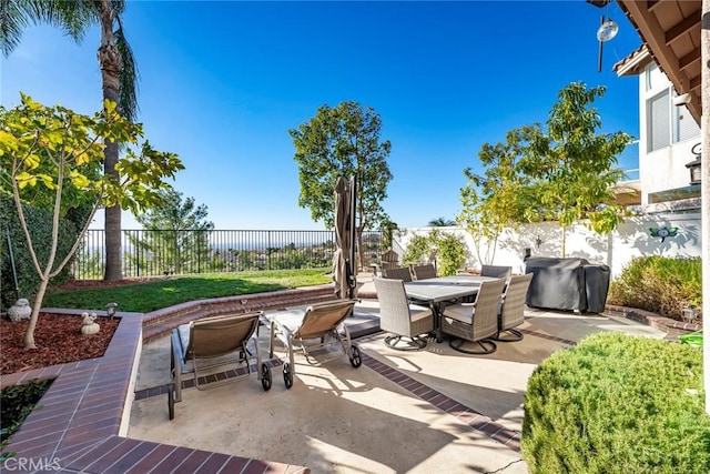 view of patio / terrace featuring area for grilling