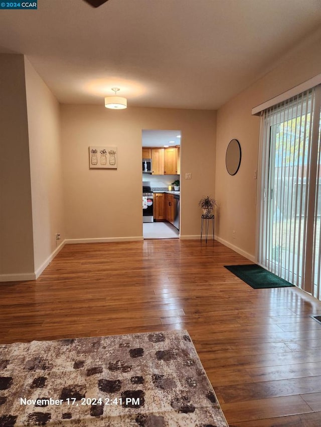 entryway featuring dark hardwood / wood-style flooring