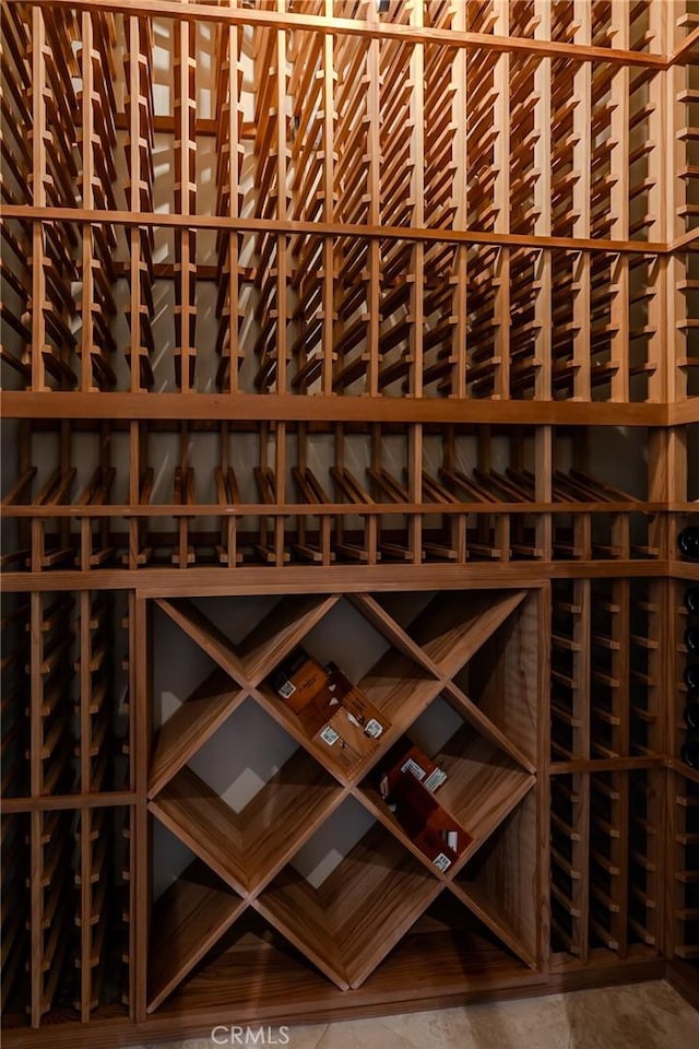 view of wine room