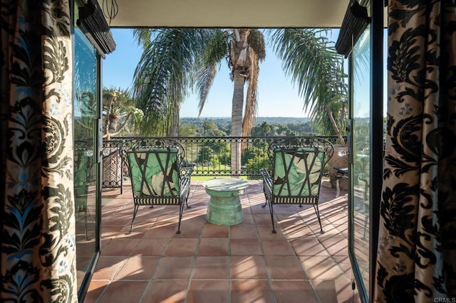 view of balcony