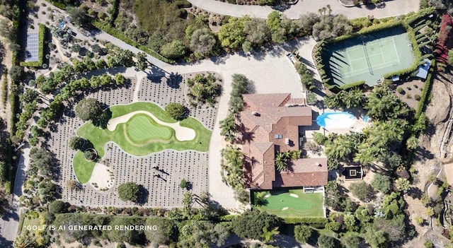 drone / aerial view