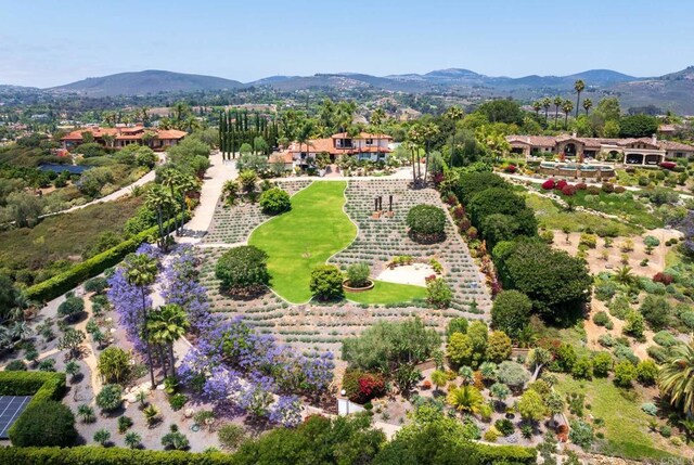18245 Paseo Victoria, Rancho Santa Fe, CA 92067 - drone / aerial view of mountains