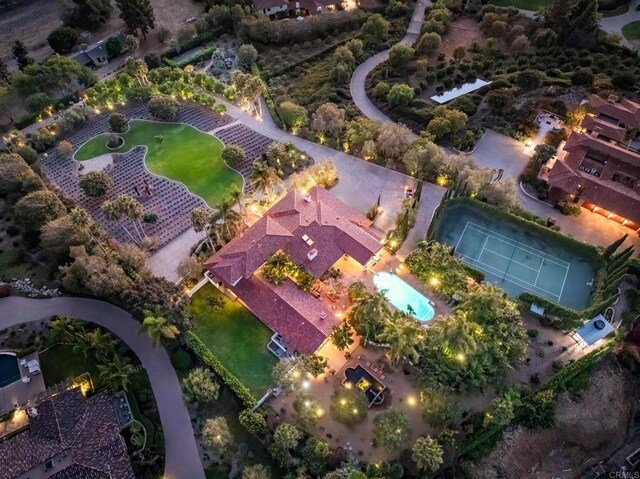 18245 Paseo Victoria, Rancho Santa Fe, CA 92067 - aerial view of property's location
