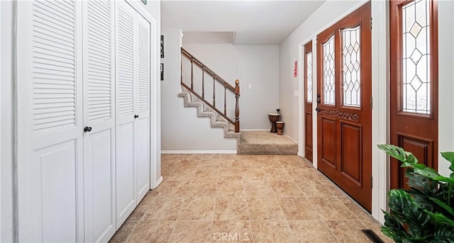 view of foyer entrance