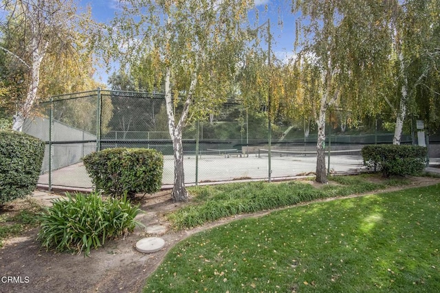 view of tennis court