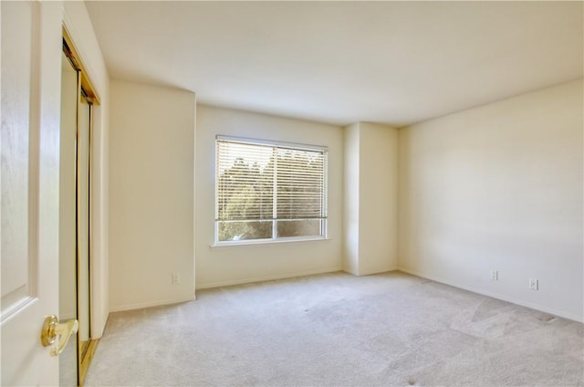 empty room with light carpet