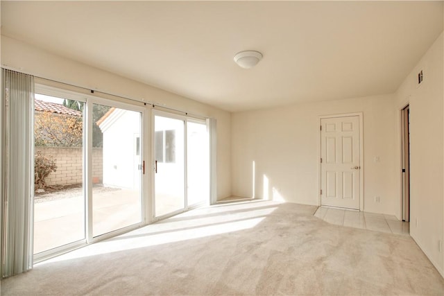 view of carpeted empty room