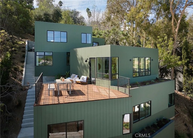 rear view of property with a patio area