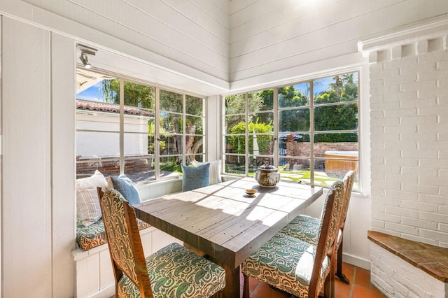 view of sunroom