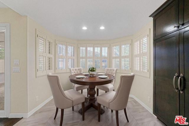 view of dining room