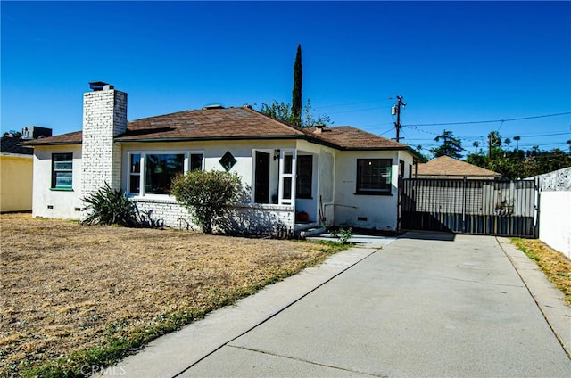 view of bungalow-style home