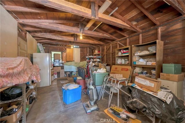 view of storage room