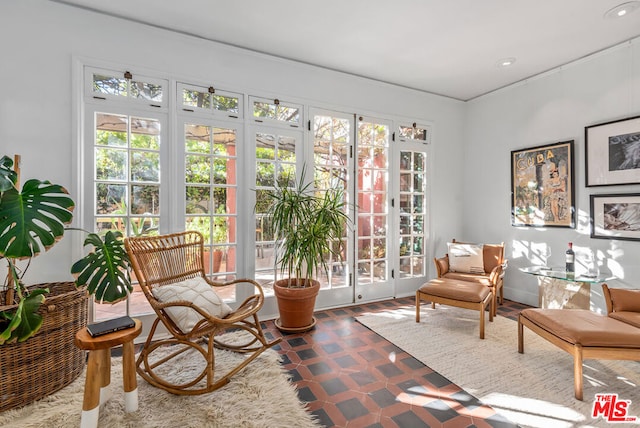 view of sunroom / solarium