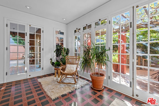 view of sunroom / solarium