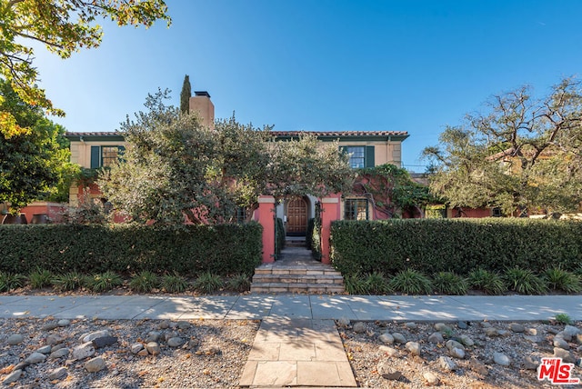 view of mediterranean / spanish house