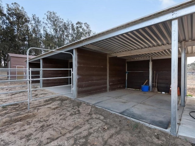 view of stable