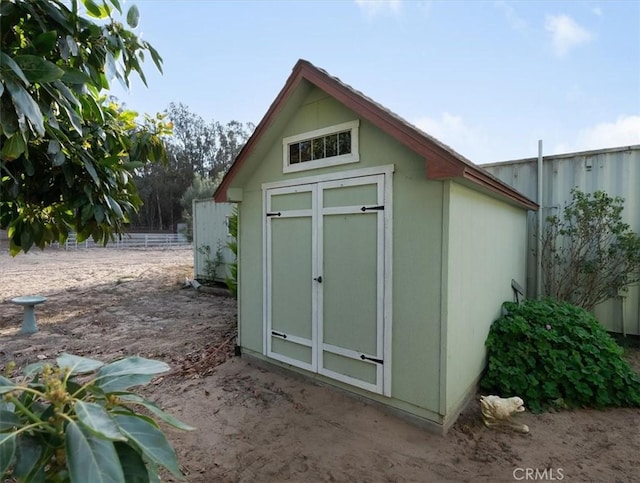 view of outbuilding